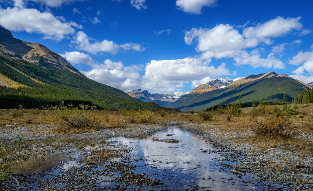 puddles, mountain range, clouds-5776541.jpg